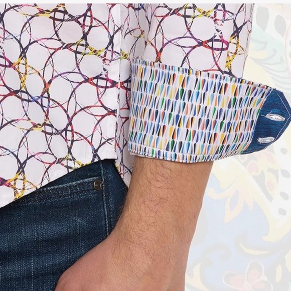 Robert Graham Classic-Fit Arthur Shirt sz M - Picture 8 of 9